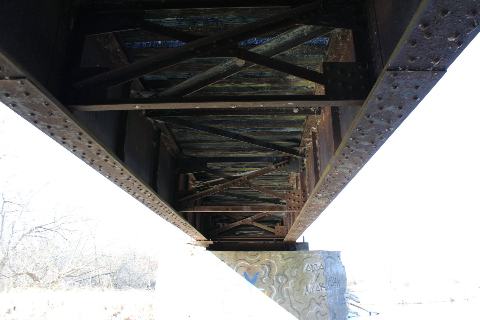 Under bridge